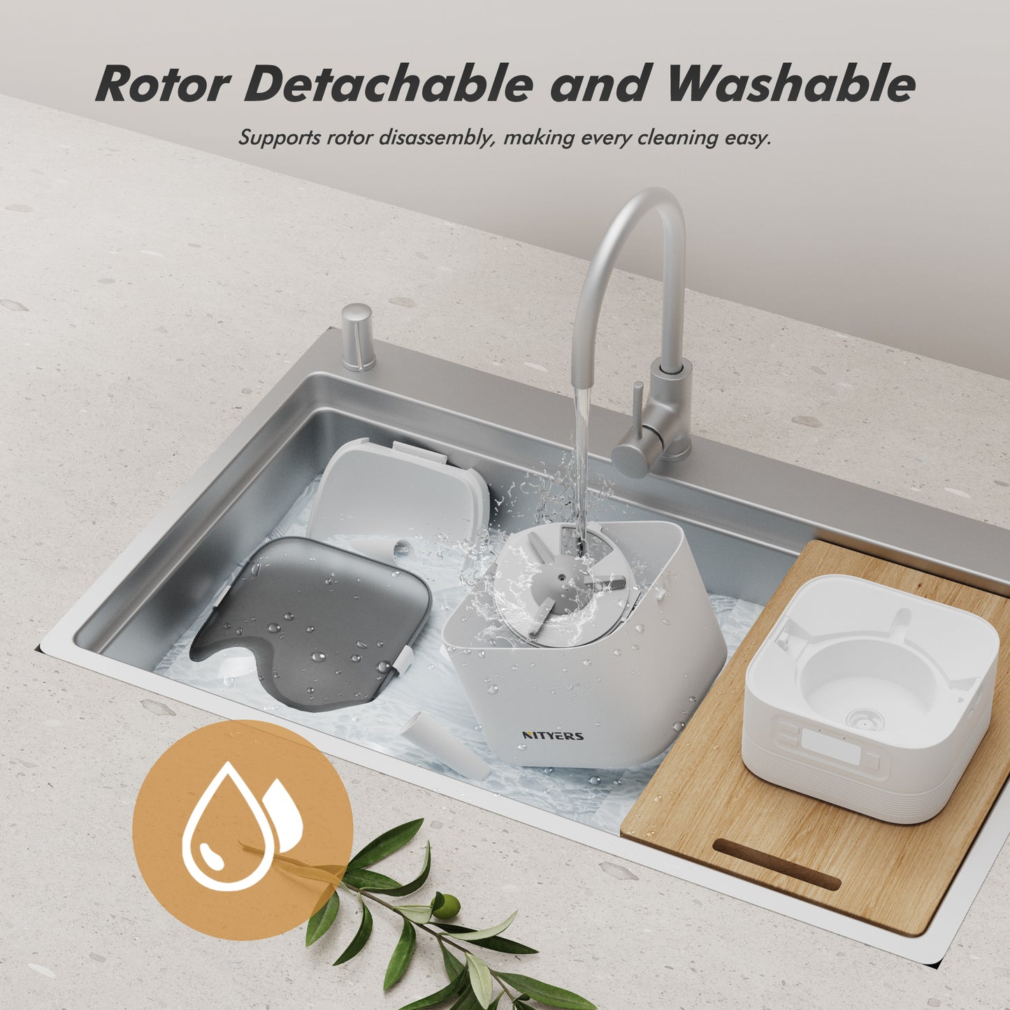 Automatic Cat Feeder 5L - Timed Pet Feeder for Cats and Dogs with Dry Cat Food Dispenser, Dog and Cat Food Storage Container, Programmable Control 1-6 Meals Pet Day, 10s Voice, Safety Lock