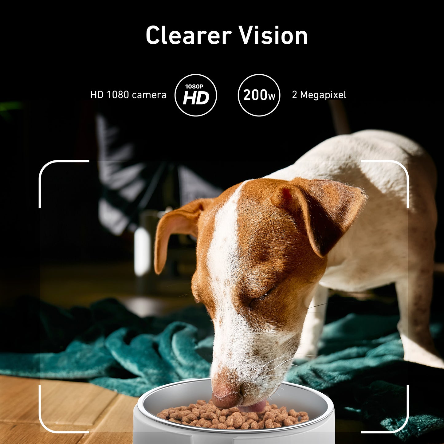 Automatic Dog Feeder with Camera Rotation - 8L/34 Cups Auto Cat Feeder, 1080P Video with Night Vision, 5G WiFi Pet Feeder with App, Voice Record, 2-Way Talk, Cat Food Dispenser with Blockage Reminder