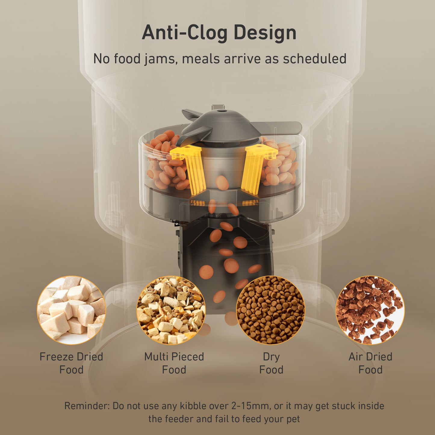 Automatic Cat Feeder - 5L Timed Cat Food Dispenser, Keep Dry Food Fresh, Stainless Steel Food Bowl, 1-6 Meals per Day, 1-16 Portions, 10s Voice, Auto Pet Feeder for Cats and Small Dogs